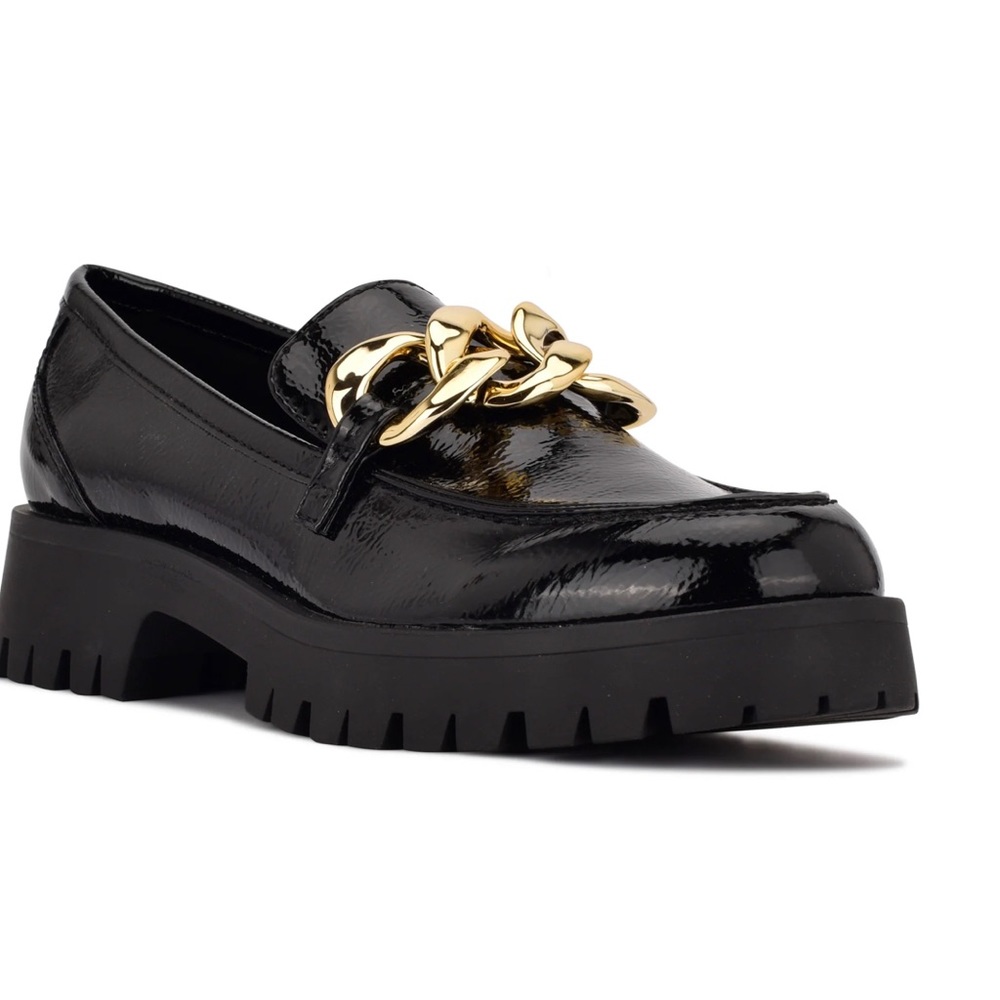 nine west gracy lug sole loafers size 9